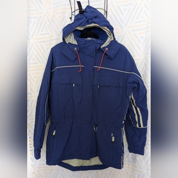 Obermeyer Dupont Snowboard Ski Jacket Termolite Active Women's Size 12 Blue - Picture 1 of 12